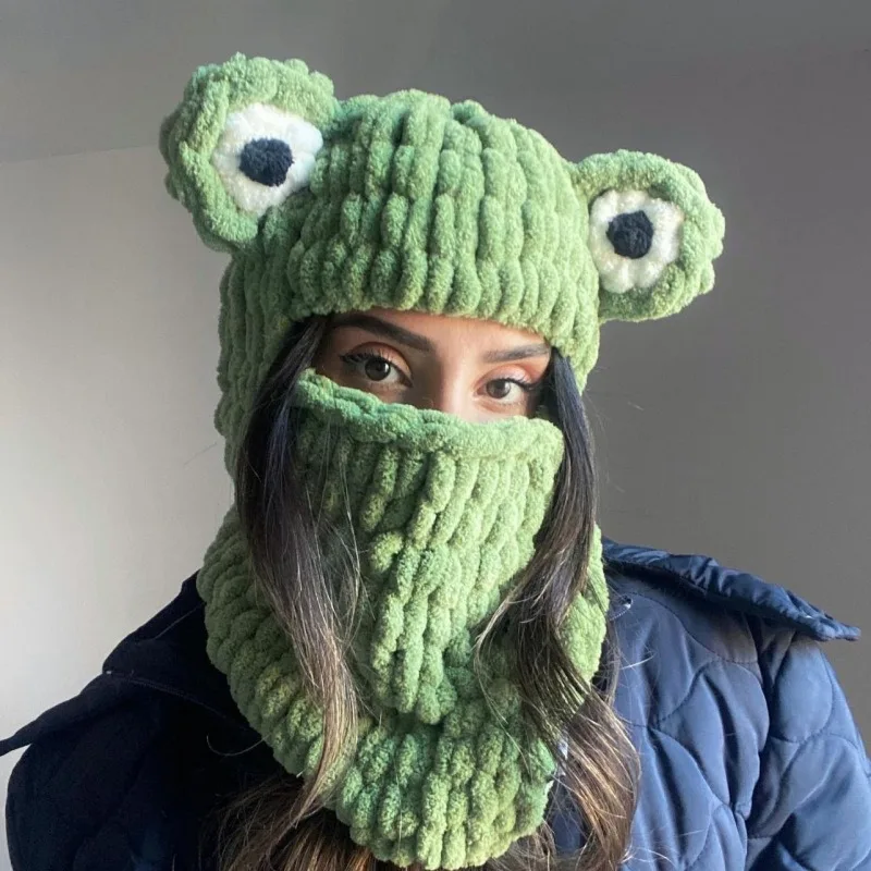 니트 모자 여성 겨울 비니 모자 모직 귀여운 의상 모자 십대 성인 유니버설 크기 레이디 오토바이 머리 장식