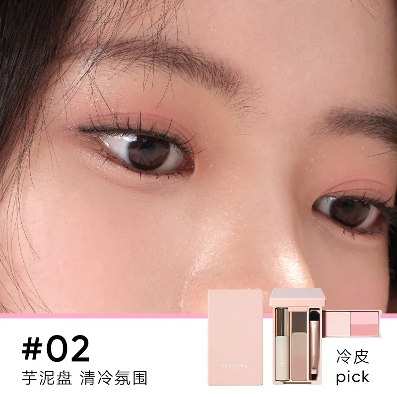 Judydoll Mini Eyeshadow Palette, Comprehensive Makeup Travel Palette, Multifunctional Travel Makeup Palette 5