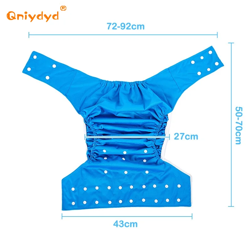 Adult Diaper Incontinence Pants Waterproof Washable Reusable Adult Cloth Diaper Adjustable Pocket For Bed Incontinence