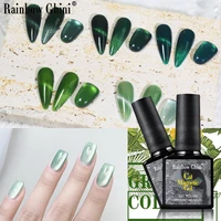 Rainbow Ghini 10ml Green Color Gemstone Cat Eye Gel Nail Polish Pretty Semi-permanent UV LED Gel All For Manicure Decorate 2