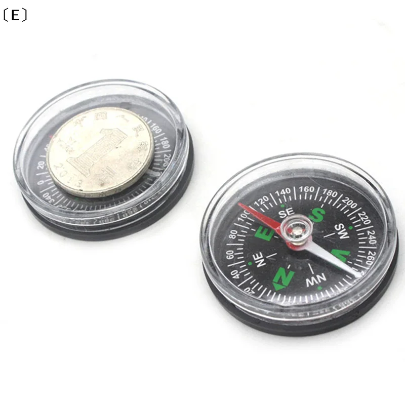 〔E〕Portable Mini Precise Compass Practical Guider Survival Button ...