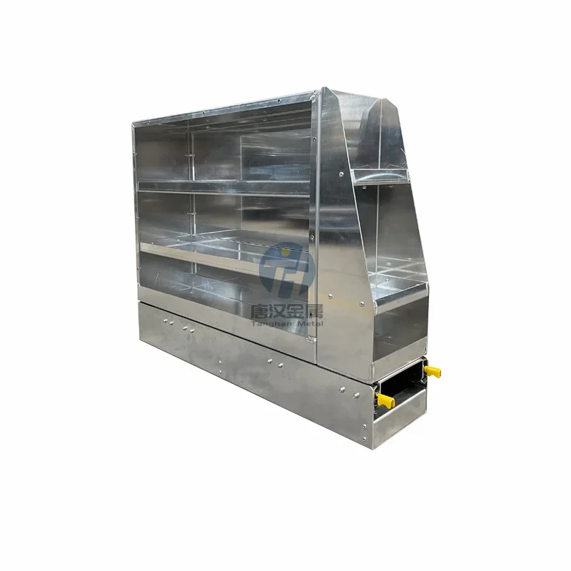 830mm aluminum flavoring pantry with heavy duty ball bearing slide rail for Ute Canopy