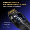 SUPRENT PRO The Black Scorpion- Professional Hair Clipper for Men-Rechargeable Heavy-Duty Motor Hair Cutting Kits with Display 2