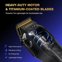SUPRENT PRO The Black Scorpion- Professional Hair Clipper for Men-Rechargeable Heavy-Duty Motor Hair Cutting Kits with Display 2