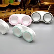 

1PC Contacts Lense Container Mini Contact Lenses Storage Box Solid Color Contact Lens Holer Portable Contact Lens Case Eyes
