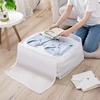 Pure Color Clothes Organizer Wardrobe White Quilt Blanket Organizers Waterproof Clothing Storag Bag Zipper Organization Bags 4