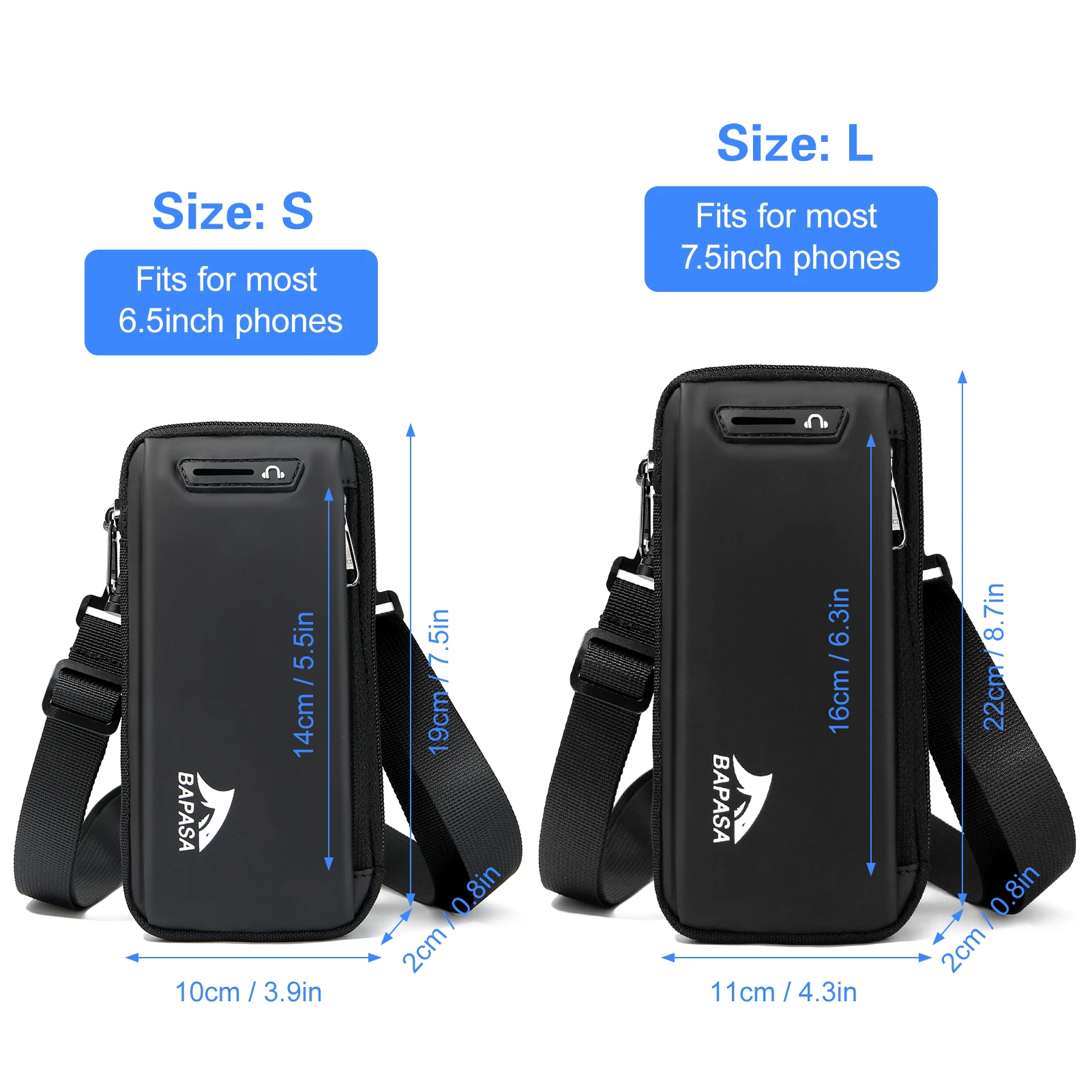 Phone Bag Waterproof Oxford cloth Men mobile phone bag Shoulder Bags for man Waist Phone Pouch Fit 6.5 Inch Phones to use 4