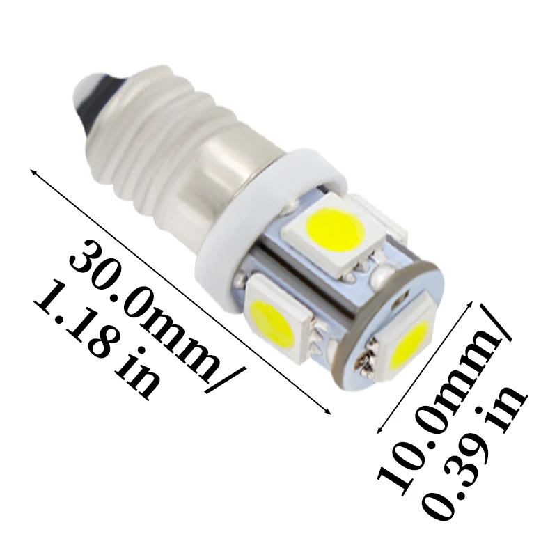 10  AC E10 3v 6v 9v 12V 24V 5SMD 5050 LED  ġ  led      3000K 6000K