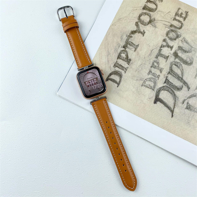 Leather strap For Apple Watch band 44MM 40MM 42MM 38MM Bracelet Belt for iWatch series 7 6 SE 5 4 41MM 45MM Correa Wristband