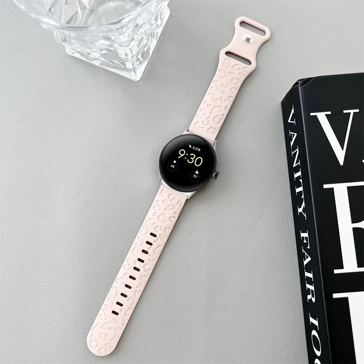 Engraved Silicone Sport Wristband Bracelet - Universal Fit 41mm/45mm