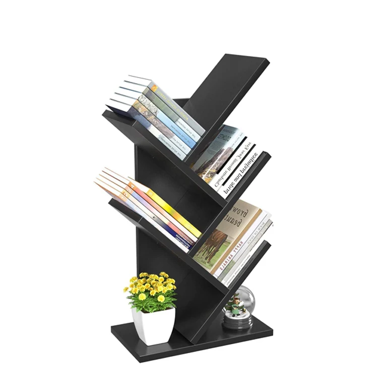 

Modern desktop book shelf school wooden bookcases living room display racks