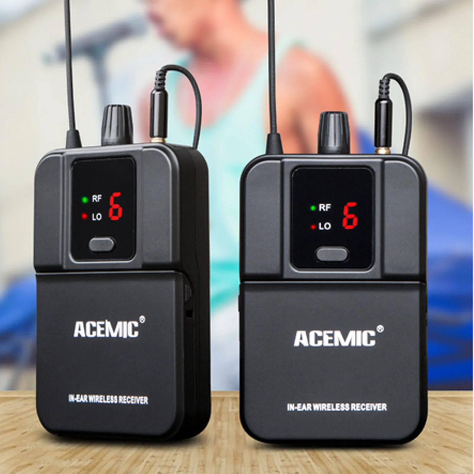 ACEMIC EM-D04 Wireless In Ear Monitor System 4 Channel Professional Stage Ear Return System for Live Studio Recording EU Plug