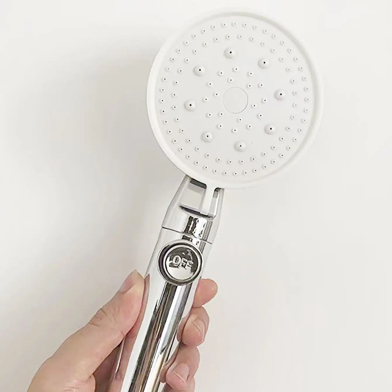 Shower Head Water Saving 5 Mode Adjustable High Pressure Shower One-key Stop Water Massage Eco Shower Bathroom Accessories