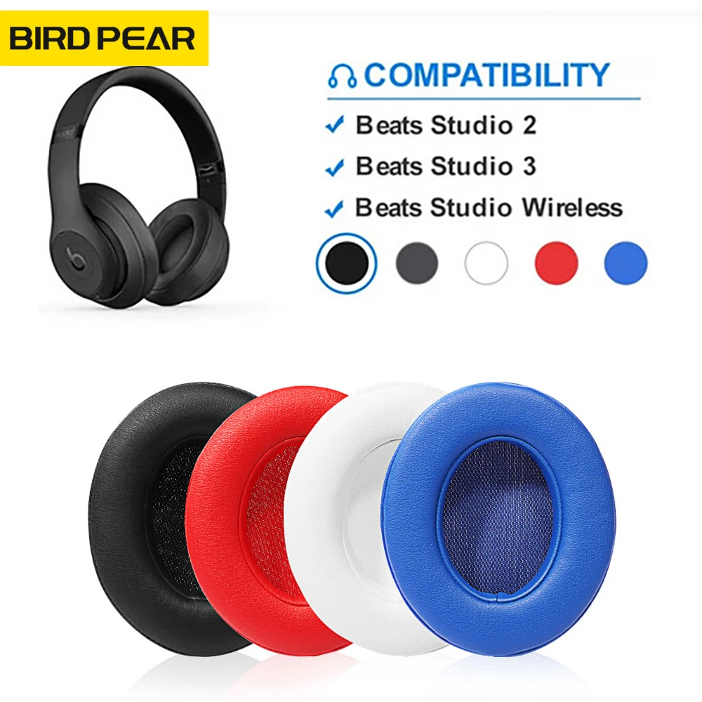 Auricolari Di Ricambio Per Beats Studio 2 3 Paraorecchie In Pelle Pu Cuscino In Spugna Cuffie Cover Auricolari Bluetooth Senza Fili