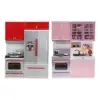 toy Fully Equipped Pretend Play Kitchen Set with Sink, Stove, Cabinet Accessories Set for Boys Girls 4