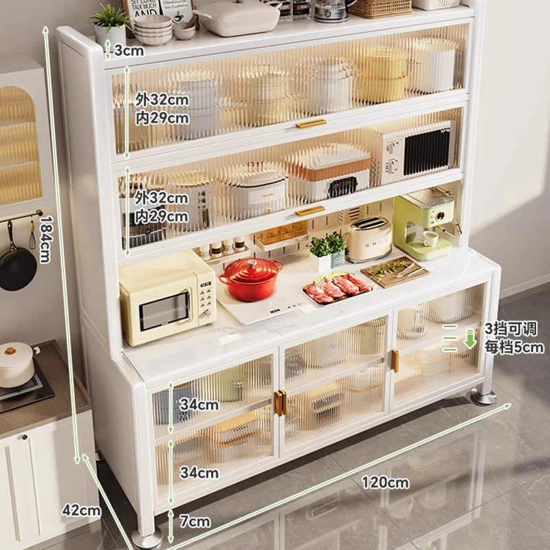 Furniture Room Sideboards Metal Shelf Sideboard Vitrina Farmhouse Kitchen Table Nordic et Dining Foot Vitrina Island Sets LT