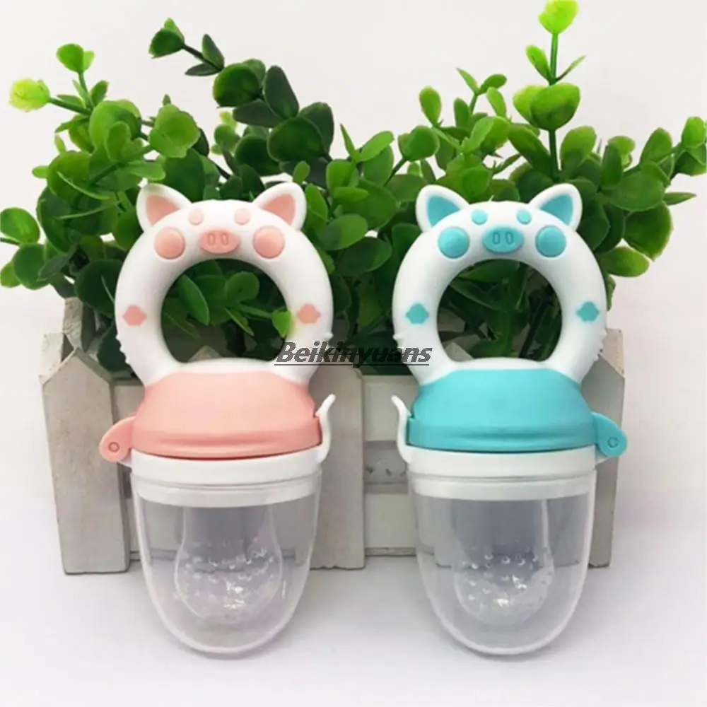 

Baby Nipple Fresh Food Grade Silicone Baby Pacifiers Feeder Cartoon Pig Pattern Nipple Teat Pacifier Feeding Supplies