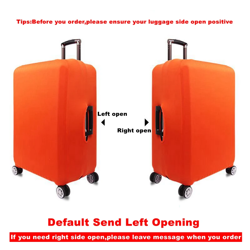 Luggage Cover Thick Elastic Solid Luggage Protective Cover Zipper Suit For 18-32 inch Bag Suitcase Covers Trolley Cover Travel Accessories