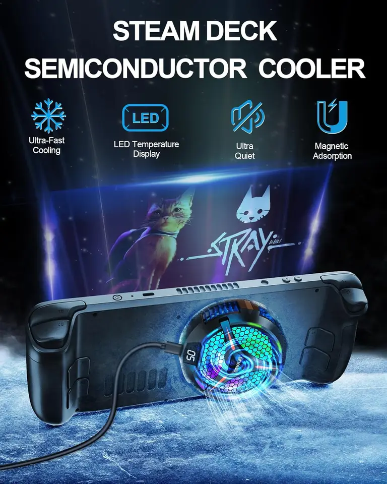 Ventola Di Raffreddamento Per Cellulare LINGJIONG Ricaricabile, Silenziosa, Con Luce RGB, Per Giochi Mobile, Clip Regolabile