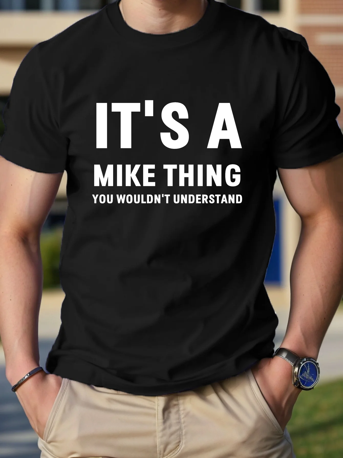 

Мужская футболка из чистого хлопка It's a Mike thing, удобная посадка