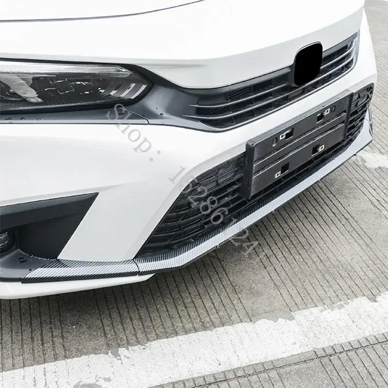 

Car Front Bumper Lip Diffuser Splitters Body Kit Aprons Cover Trim Stickers For Honda Civic 11th Gen 2021 2022 Accessories