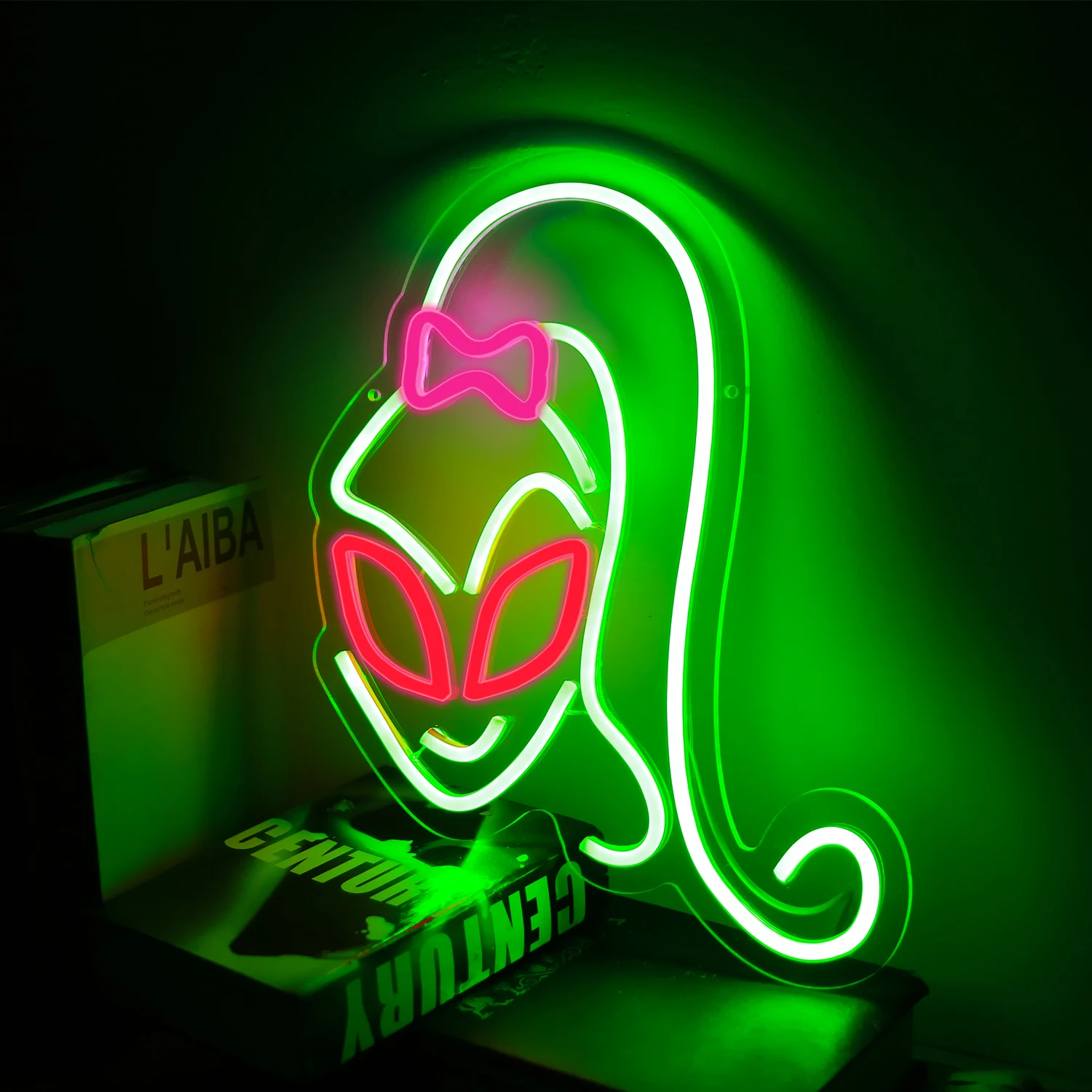 

Alien Neon Sign USB Powered for Wall Decor, Neon Light Sign Dimmable for Game Room Wall Art, Anime Neon Sign for Bedroom