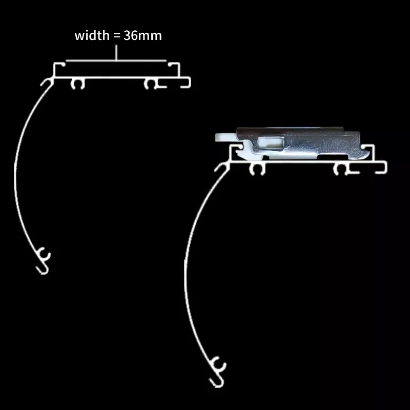 30MM Ceiling Brackets For Zebra Blinds and Roller Blinds Top Rail Loading Mounting Accessories