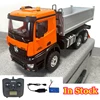 Huina 598 RC Truck 1/16 Remote Control Dump Truck Alloy Electric Model 14 Channel Remote Control Car with Light System Boy Toy 1