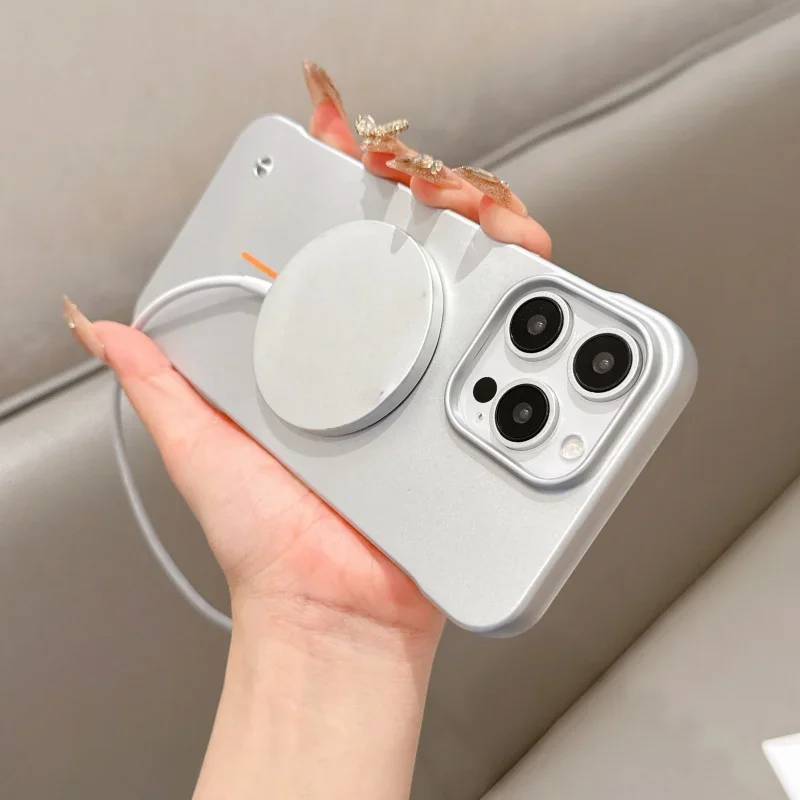 Frameless Magnetic Phone Case with Heat Dissipation & Wireless Charging Compatibility