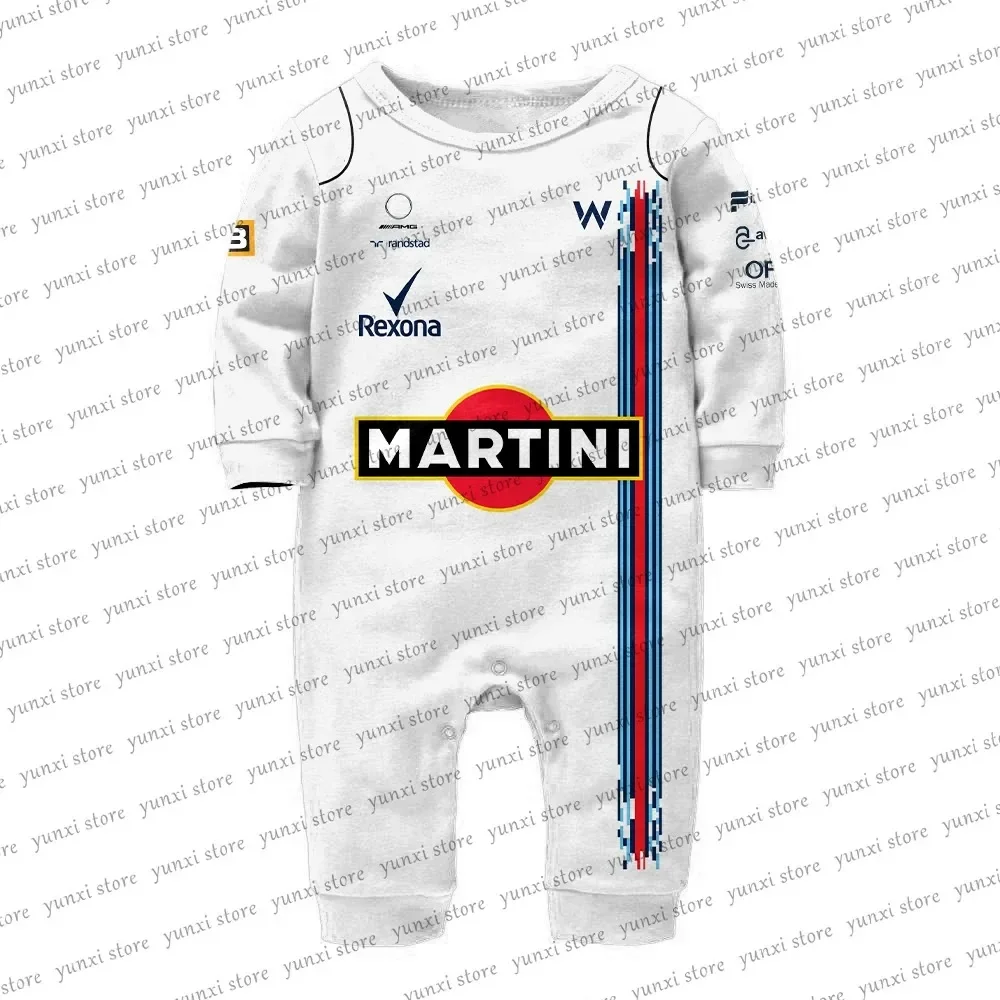 2024 Newborn One-piece Romper F1 Racing Extreme Sport Lovers Baby Leisure Suit Outdoor Sports Boys Girls Baby Crawling Suit 2