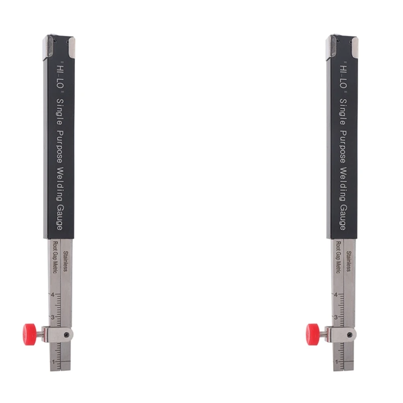 

New 2X Welding Inspection Scale Small Height Gauge Hi-Lo Dedicated Internal Welding Ruler Metric Size N19