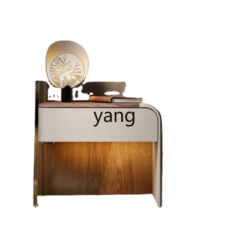 

Yjq Minimalist Bedside Table White Oak Locker Modern Creative Designer Solid Wood Bedside Cabinet