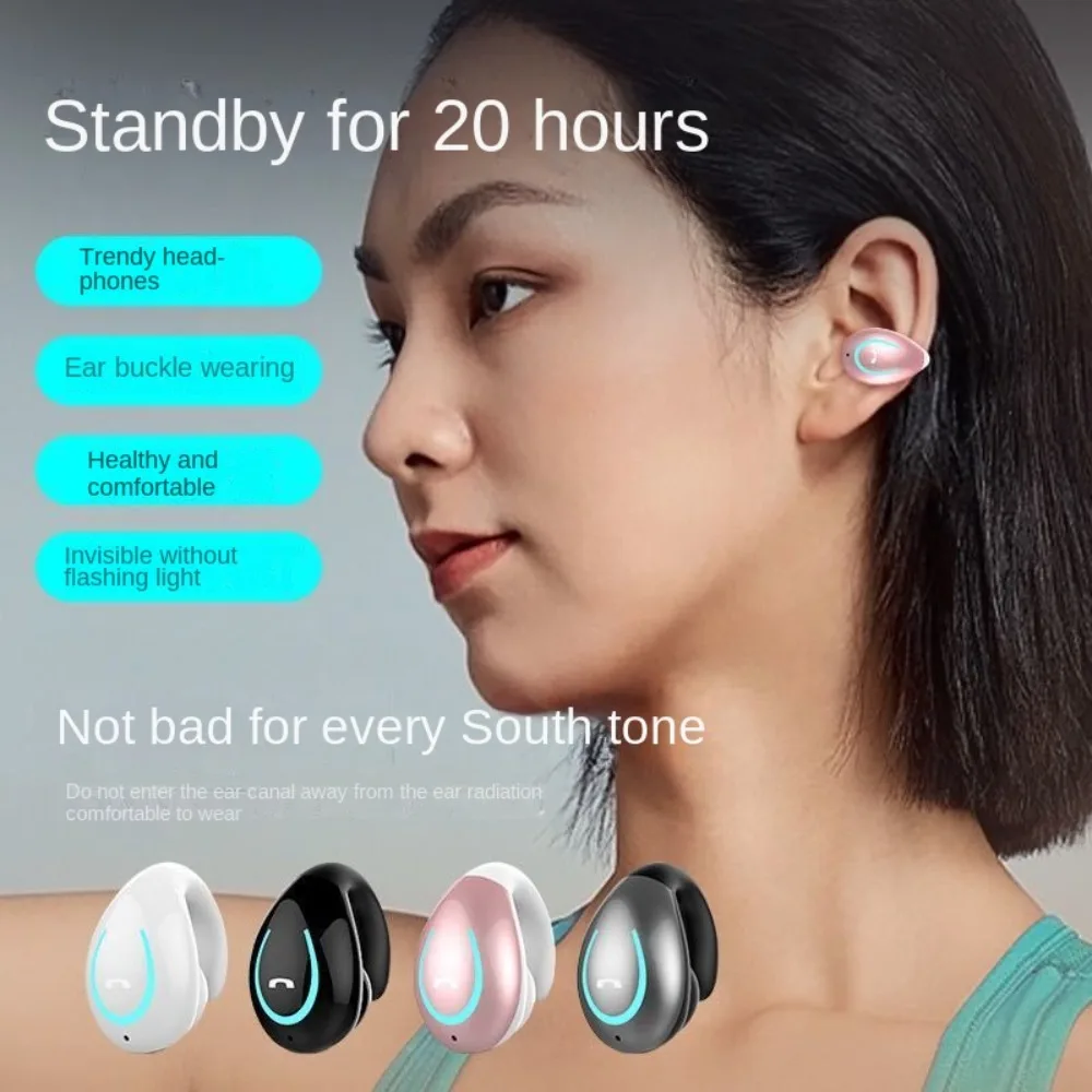 Single Earclip Bone Conduction Earphone Bluetooth Ear Clip On Ear