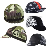 Camouflage Green Cycling Cap Black Ride Headwear Bike Hat One Size Fits Most 1