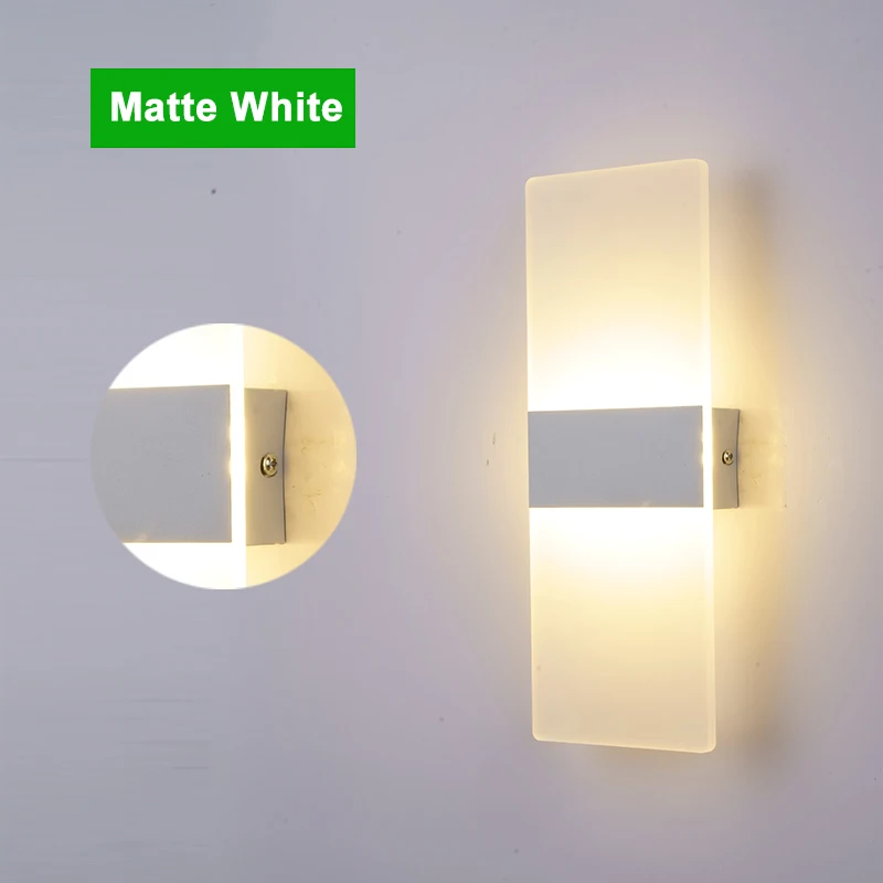 LED Wall Light 220V 110V Bedroom Bedside Light Living Room Balcony Aisle Wall Lamp Corridor Wall Sconce Lamp up down light Wall Lamps