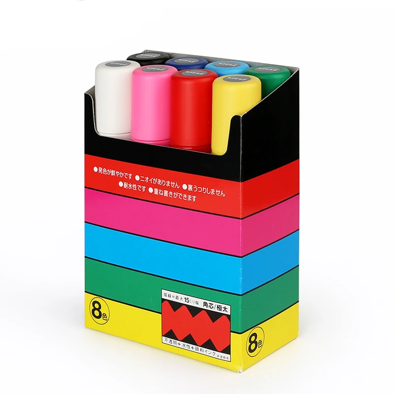 7Color UNI POSCA Markers Pen Set PC-1M PC-3M PC-5M Graffiti