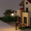 10pcs Model Railway Lights Led Lamppost Lamps Street Lgihts 1:160 Lamps N Scale 4.5cm Round Head Street Lights Train Layout Toys 4