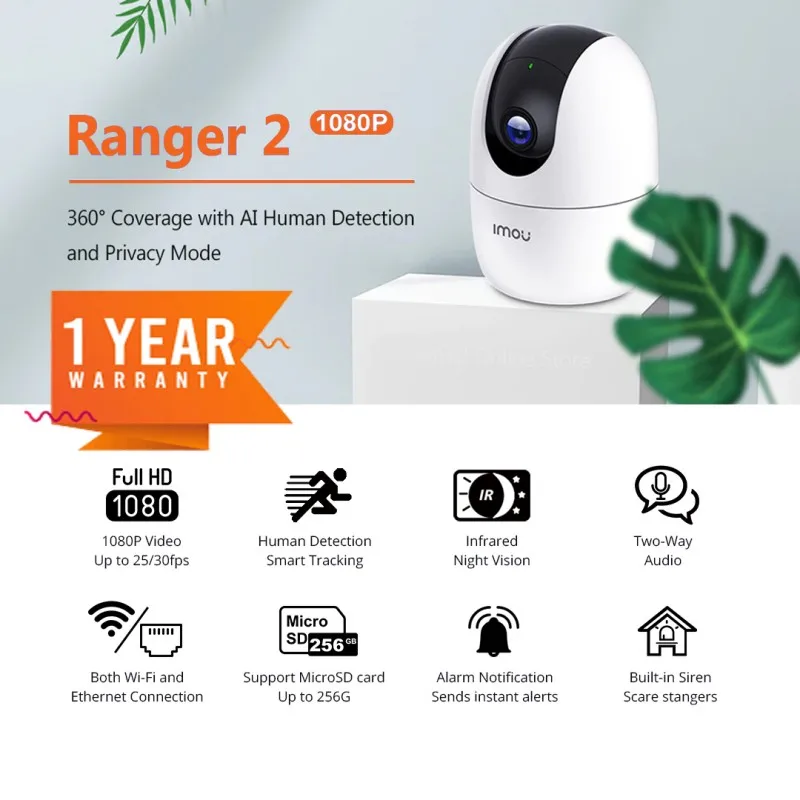 Generic camera de surveillance 2mp ip wifi Imou Ranger 2 full-hd