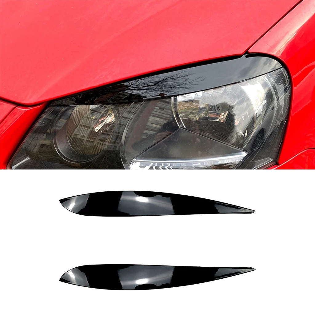 

Глянцевая черная/карбоновая передняя фара для Volkswagen Polo 9N 2005-2009