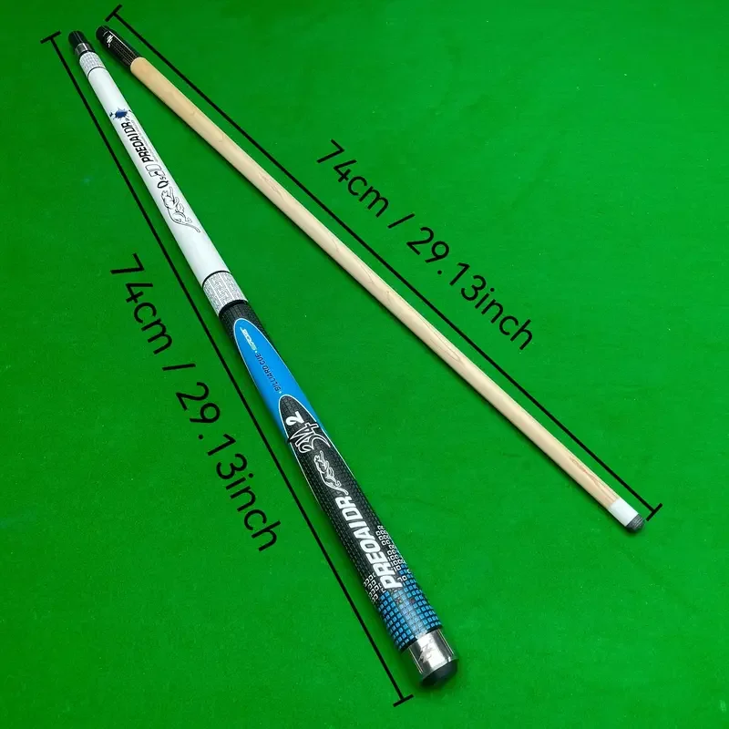 Billiards Pool Cue Stick Premium Maple 13mm Tip Joint Protectors Non Slip Leather Grip for 9-Ball and Carom