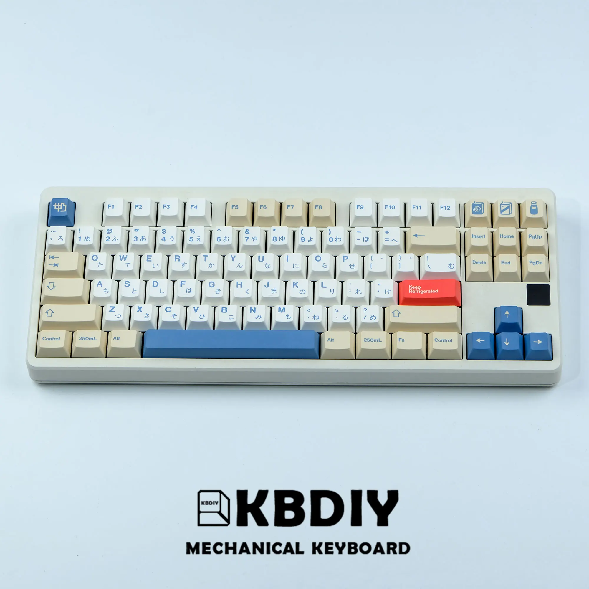 Kbdiy-keycap Coreano para Teclado Mecânico para Jogos Gmk Soymilk Pbt Keycaps Cherry Profile mx Switch Teclas Personalizadas Conjunto de 135 Teclas