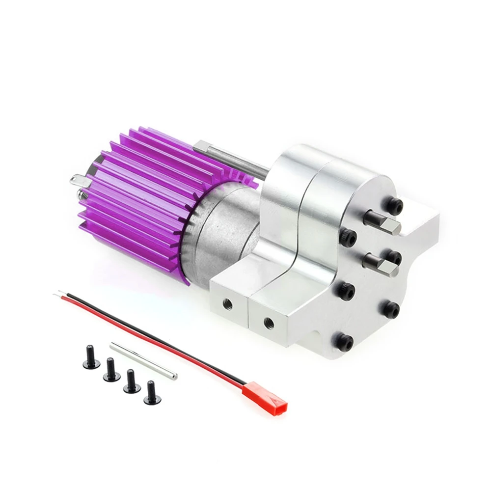 

Металлическая Коробка передач двигателя 370 для WPL C14 C24 B24 B36 MN D90 D99 MN99S обновленные детали для радиоуправляемых автомобилей, серебристая