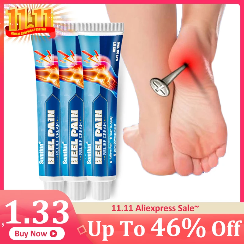 1/3Pcs Sumifun Heel Pain Relief Cream Plantar Spur Ankle Sprain Care