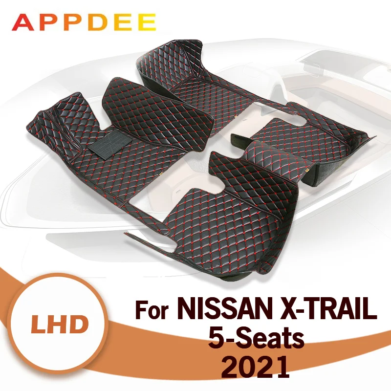 

Car Floor Mats For Nissan X-Trail Five Seats 2021 Custom Auto Foot Pads Automobile Carpet Cover Interior Accessories