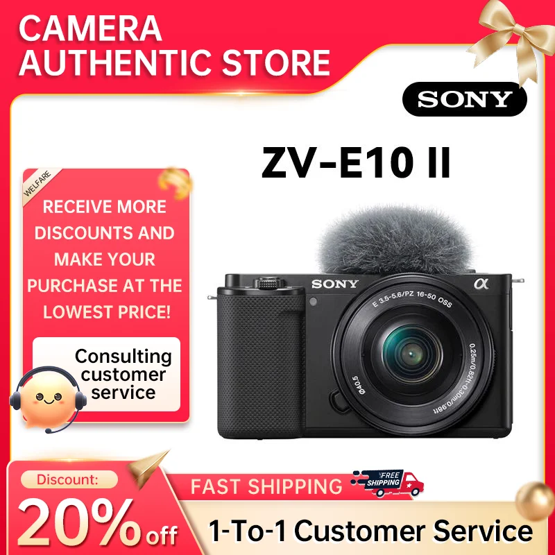 Sony ZV-E10 II APS-C Mirrorless Digital Compact Camera 4K Video