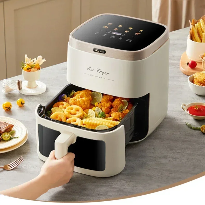 Evenly baked air fryer. Household. Visual. New. Large capacity. Multifunctional all-in-one. Stylish & practical. Even cooking 3