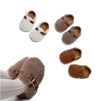 New Baby Shoes Fashion Plush Cotton First Steps Walkers 0-2Years Thickened Winter Autumn Warm Shoes Kids Soft Footwear 1