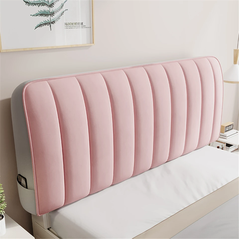 Funda Para Cabecera De Cama De Felpa De Terciopelo, Funda Elástica
