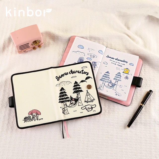 Kinbor A6 Notebook Set Hand Account Planner Agenda Блокнот Carnet Diary  Creative Notepads Cute Notebooks for School Stationery - AliExpress