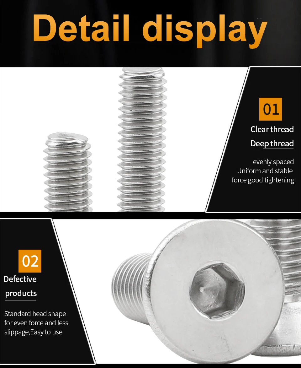 160 Pezzi Viti Metriche Kit Viti Testa A Bottone In Acciaio Inox 4 - Foto 3